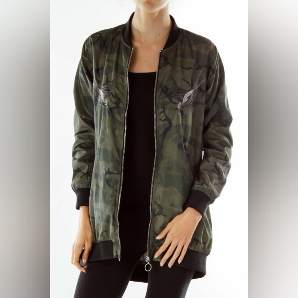 GEO RUST UNISEX BOMBER JACKET